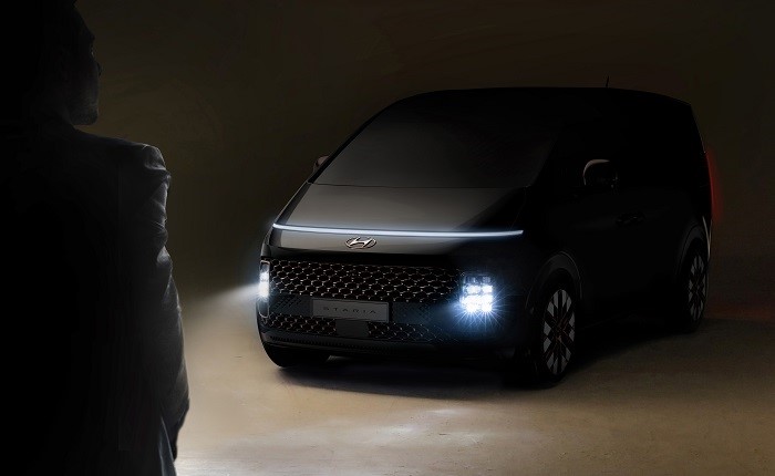 Hyundai Motor публикует первое изображение нового минивэна STARIA с роскошным футуристичным дизайном